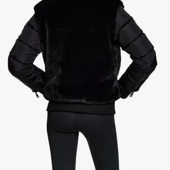 SAM FAUX FUR CARLIE - DOWN PUFFER BOMBER JACKET - Picture 6 of 6